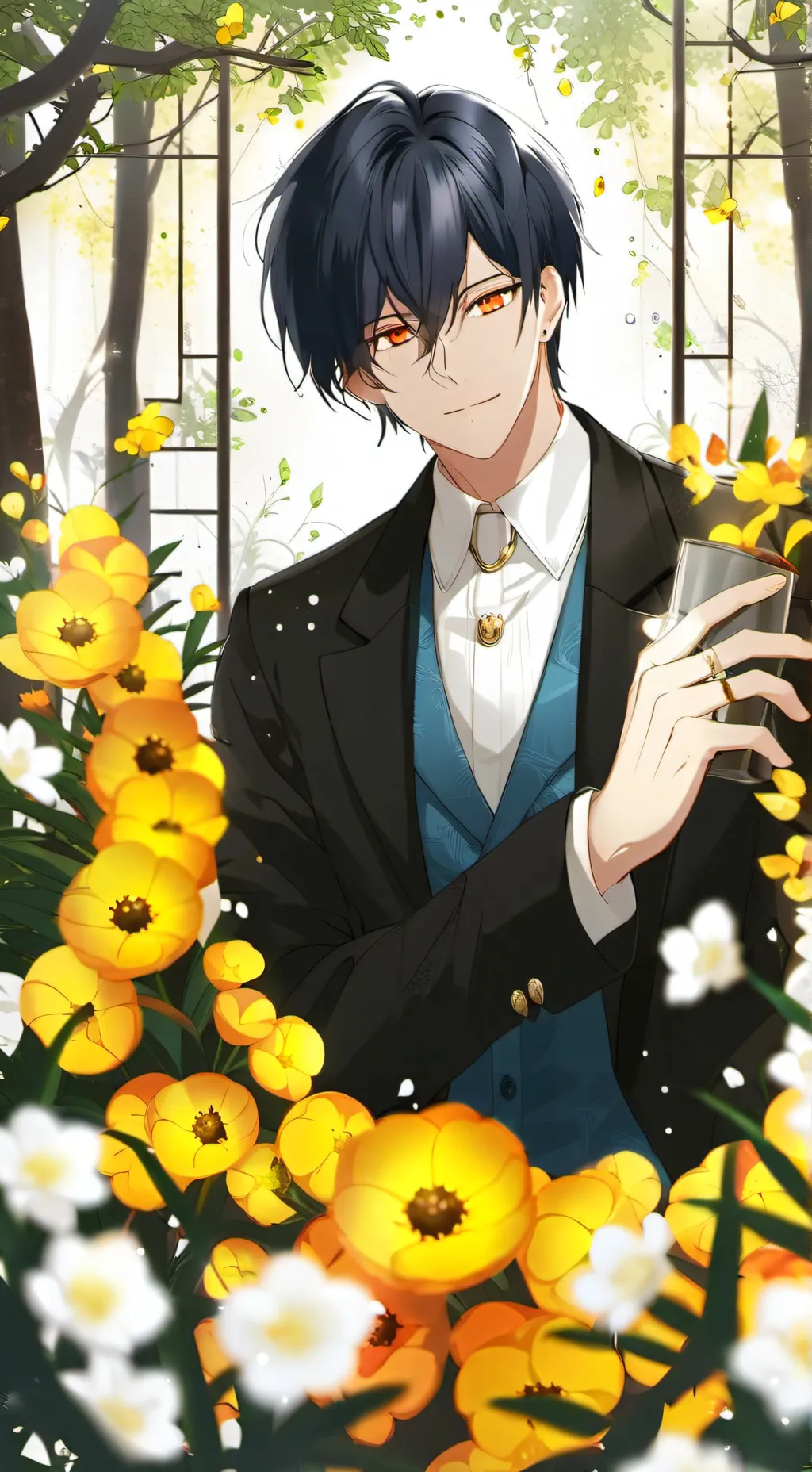 ai character: Derek  background