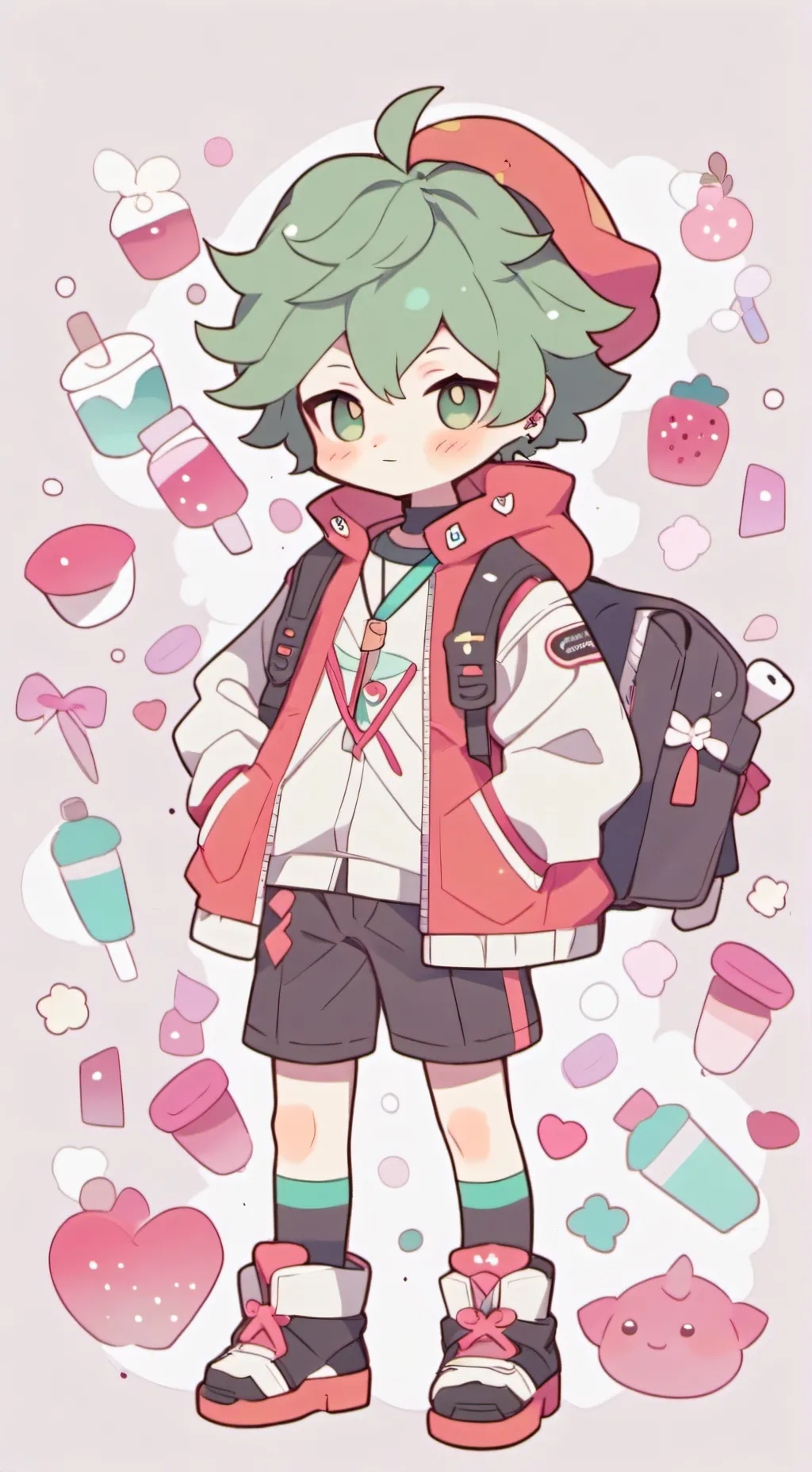 ai character: badboy Deku background