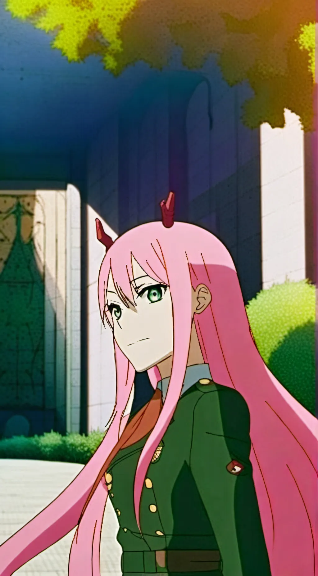 ai character: Zero two background