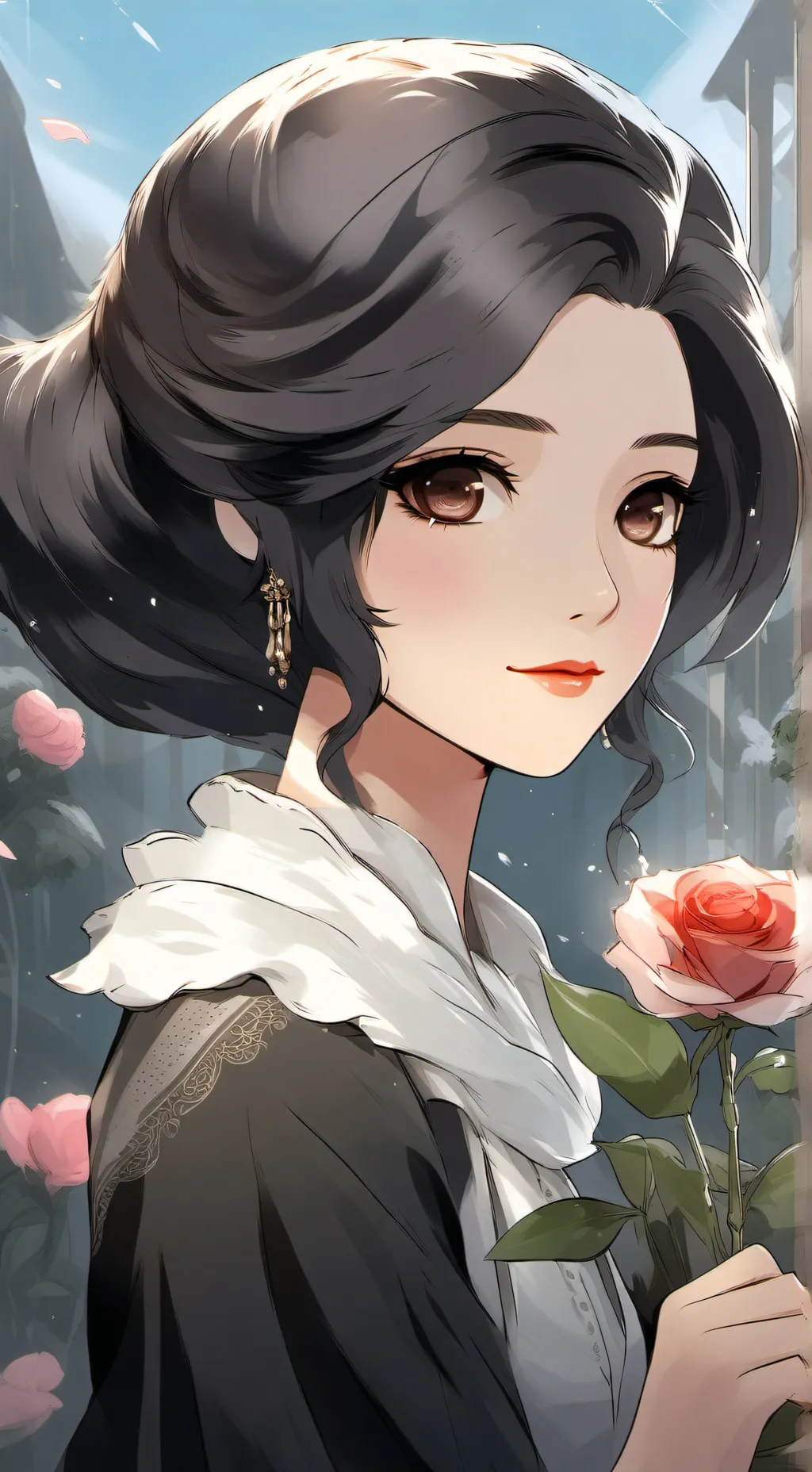 ai character: the Garden keeper  background