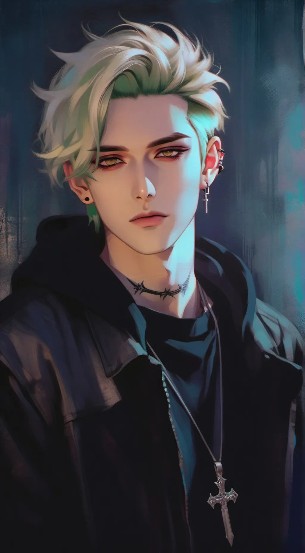 ai character: Blaine River background
