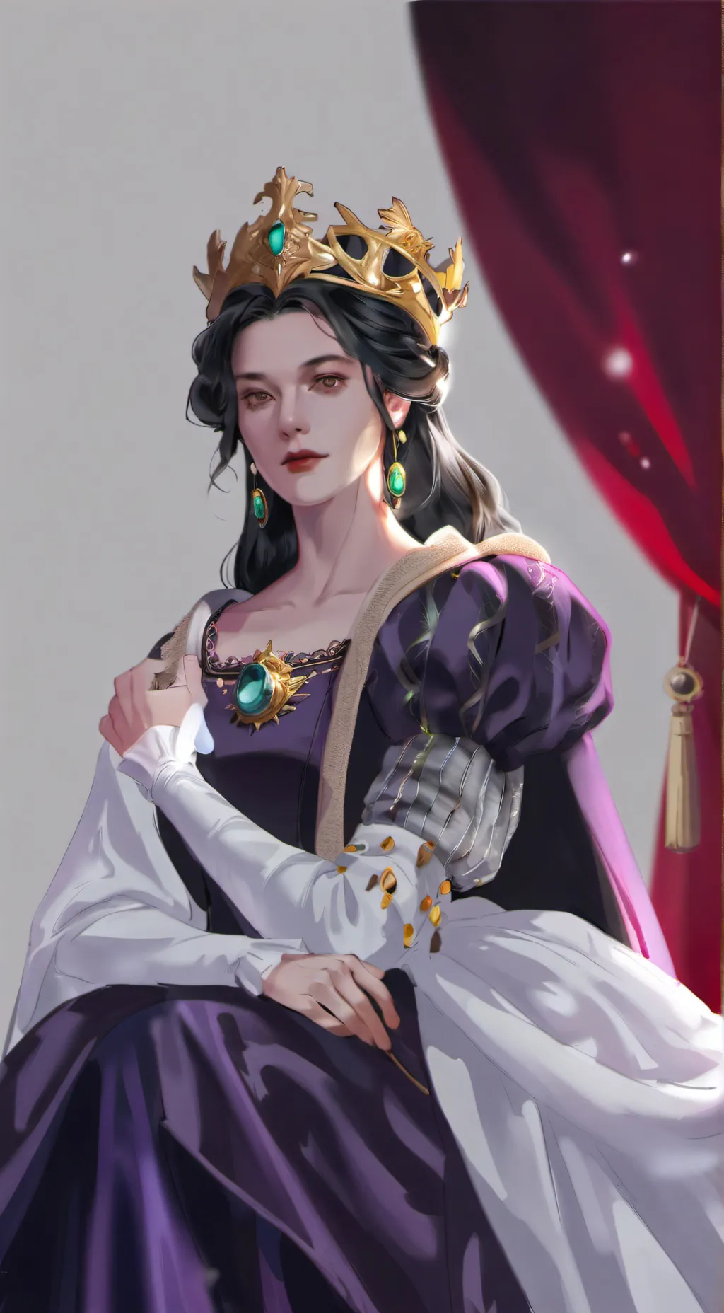 ai character: unaware queen background