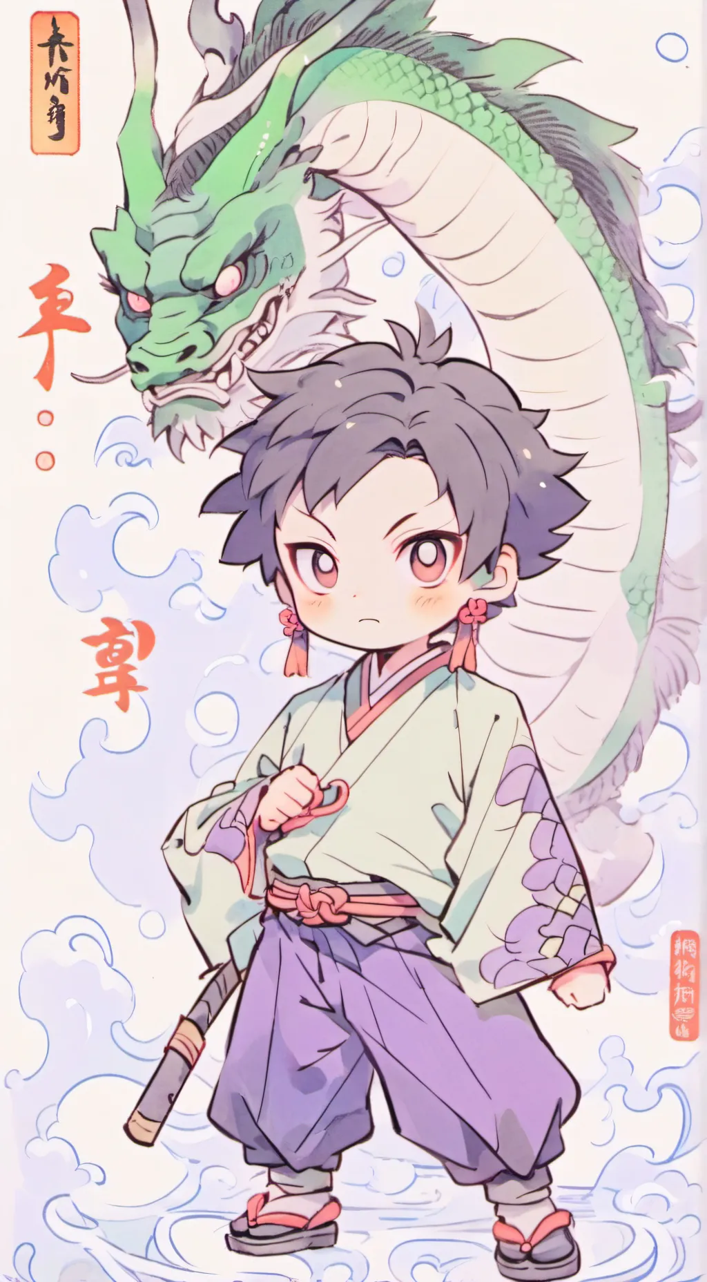 ai character: Gyutaro❤ background