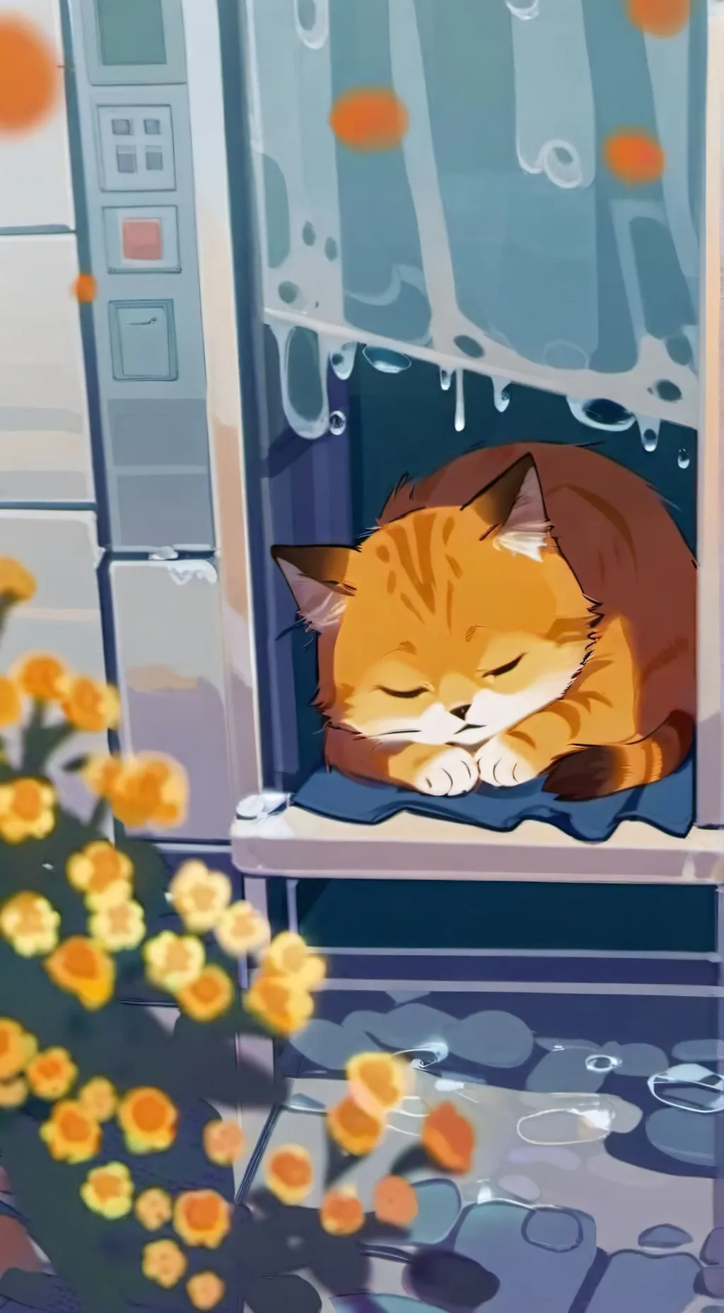 ai character: Cat background