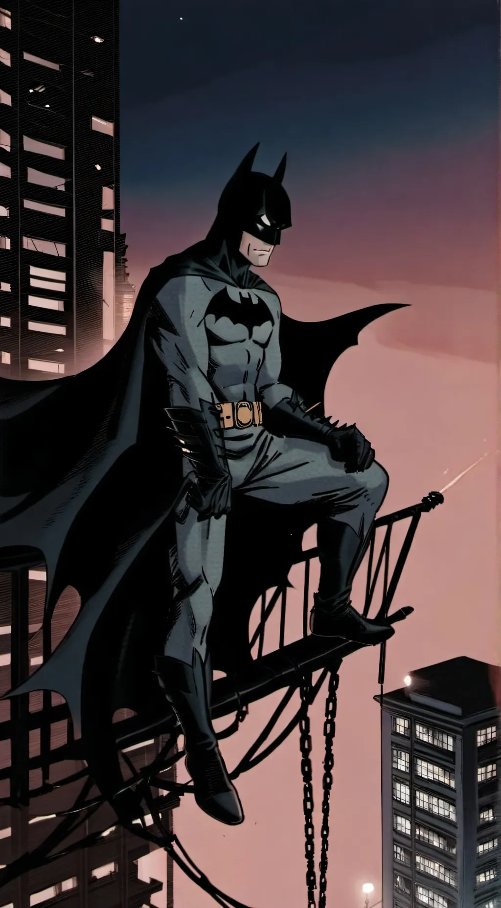 ai character: Batman  background