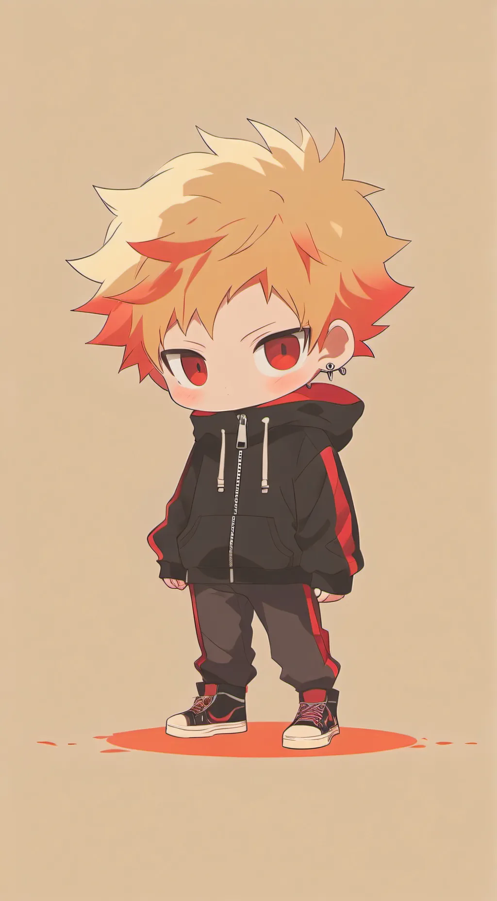 ai character: Chibi Bakugo background