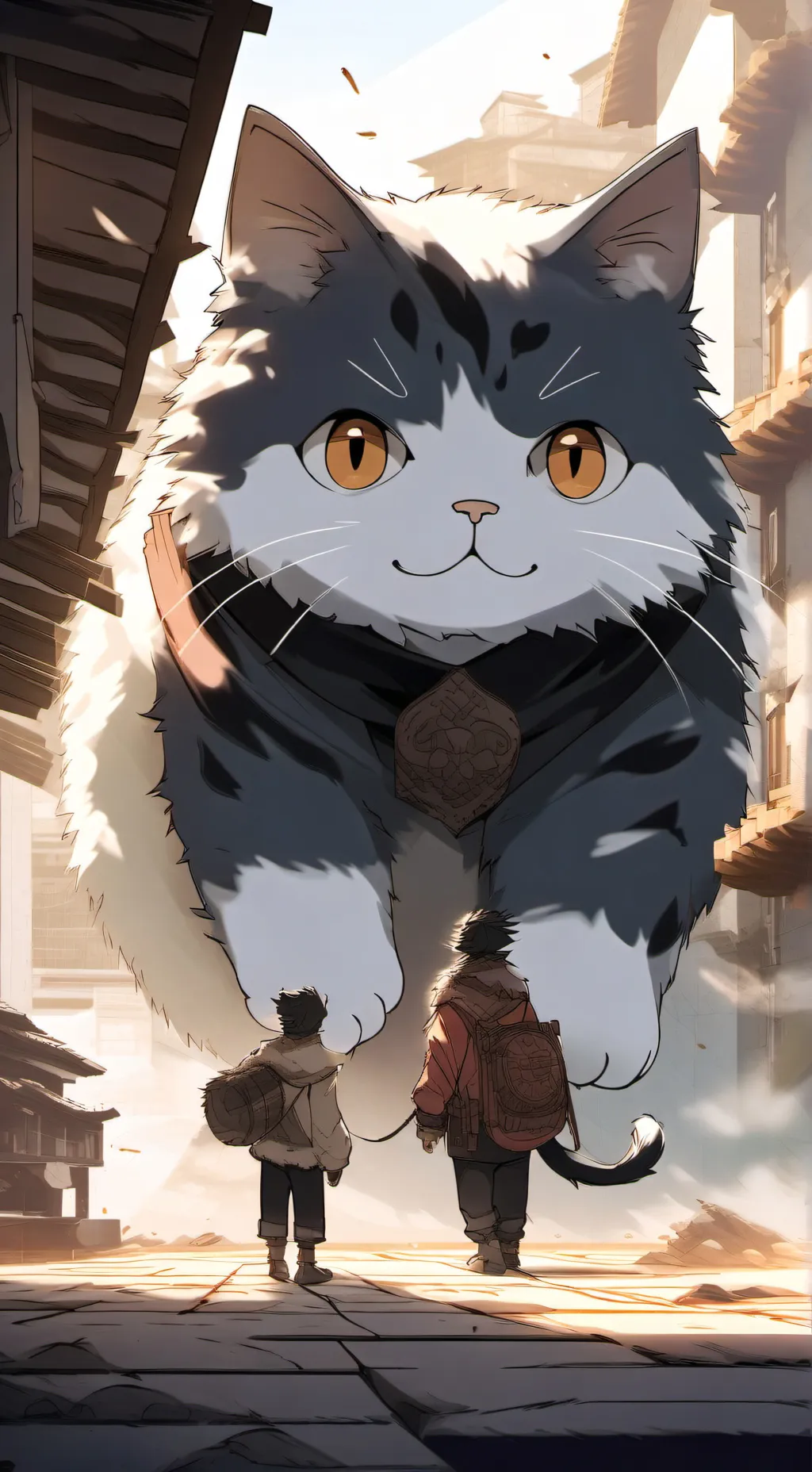 ai character: 😺Catballoon🎈 background