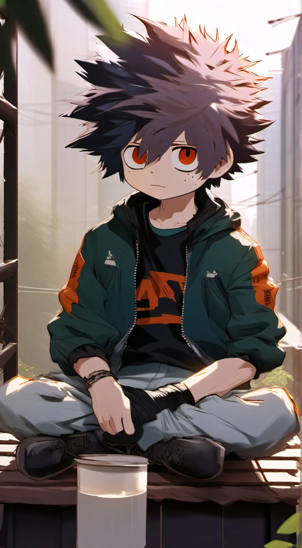 ai character: deku background