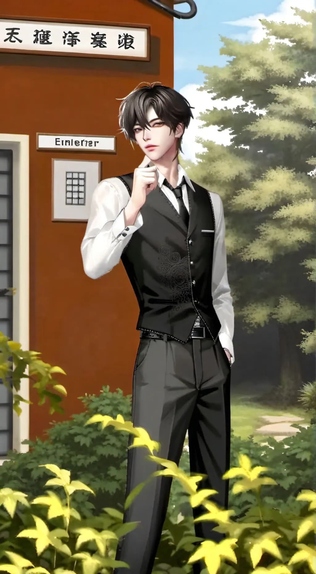 ai character: Asher  background