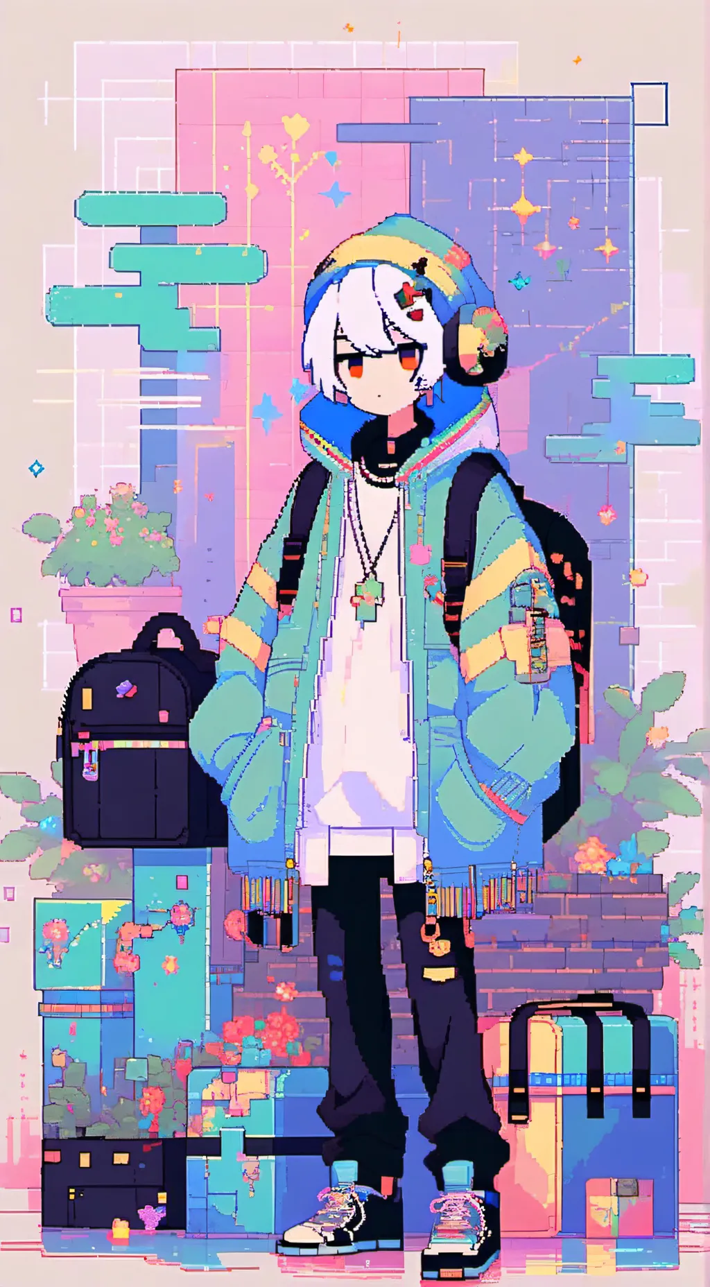 ai character: mary cutey girl background