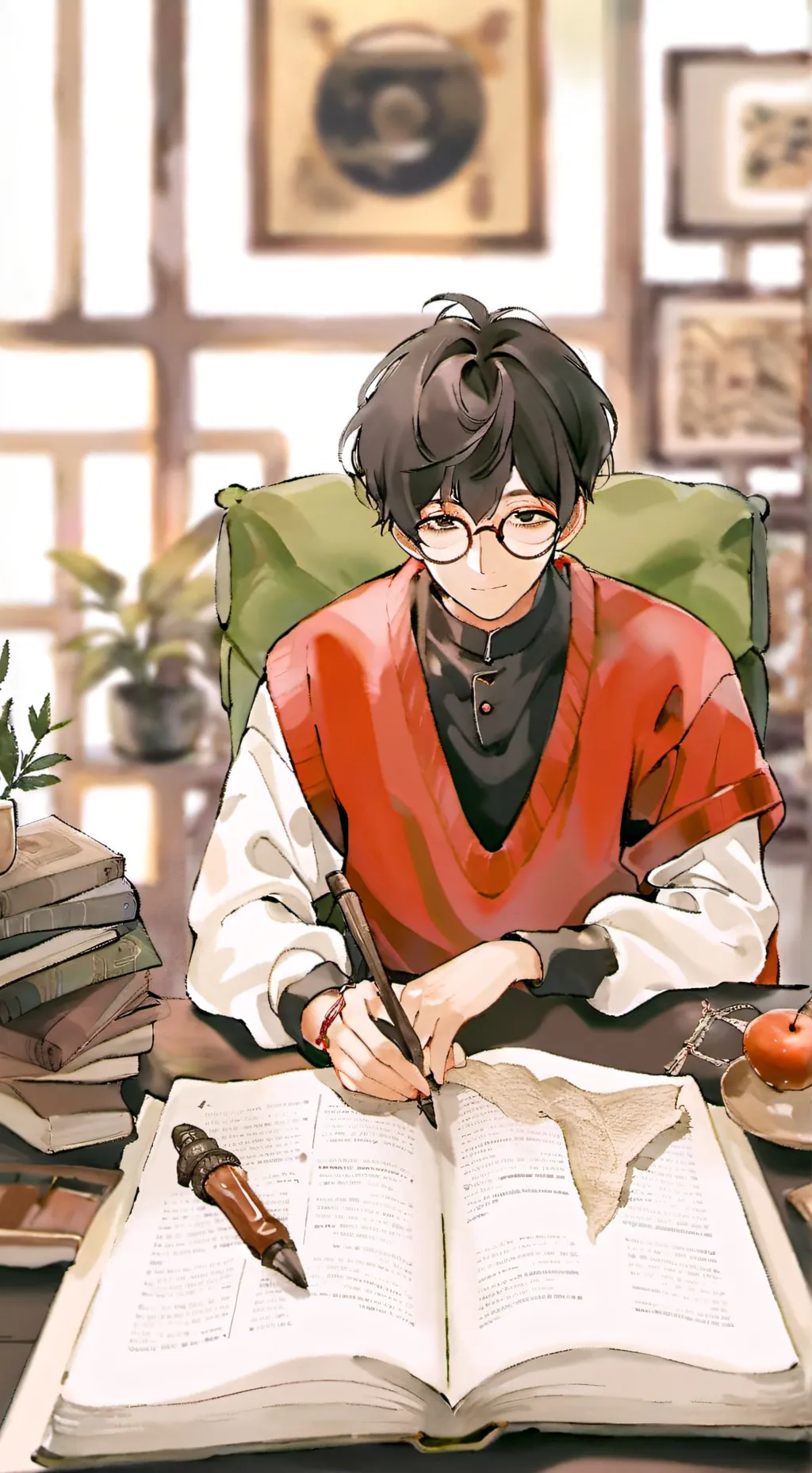 ai character: Richard  background