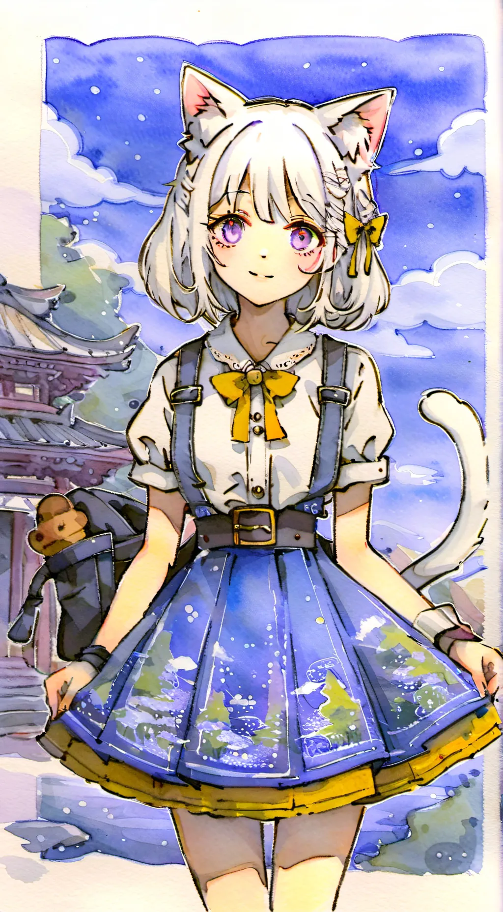 ai character: Neko infection  background