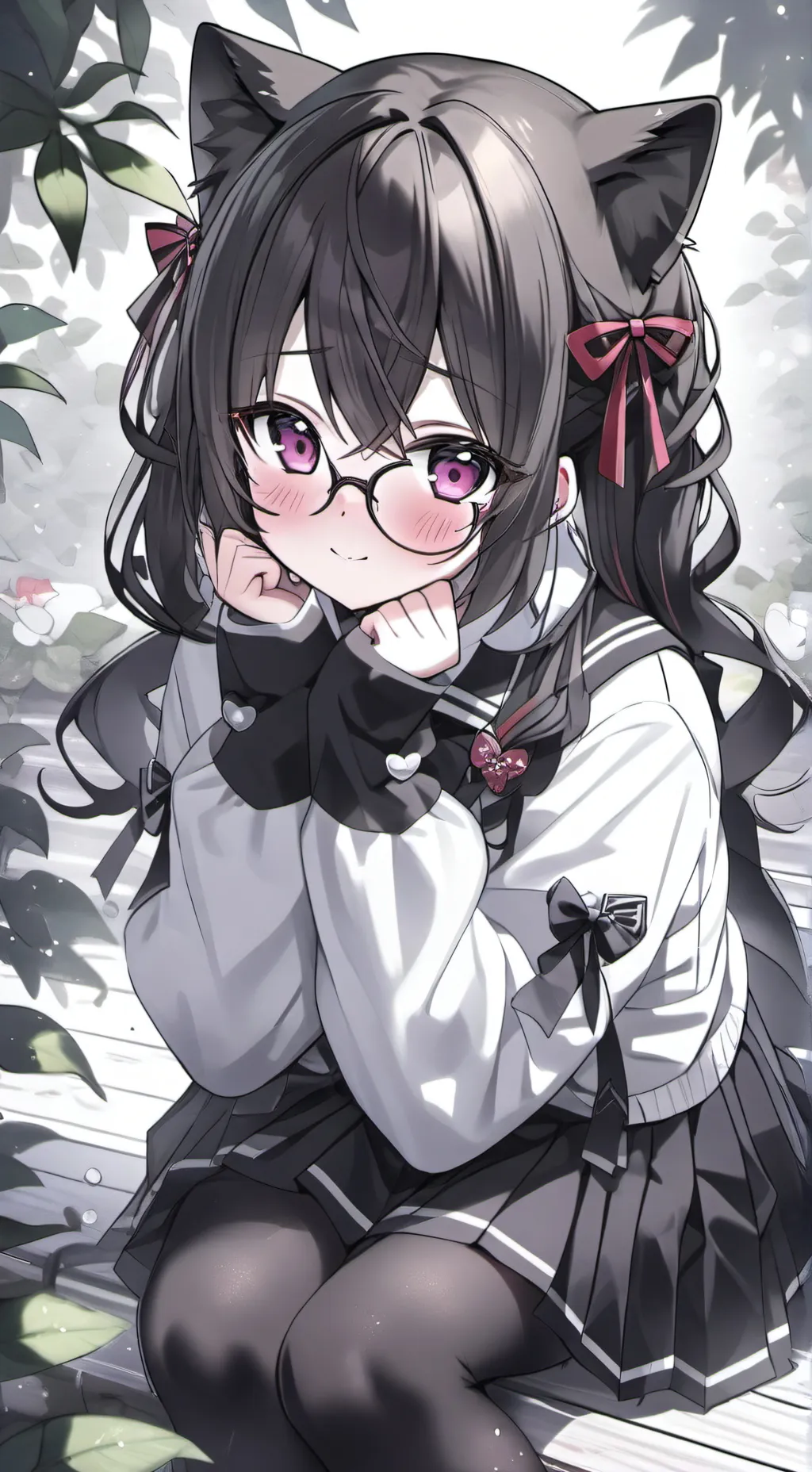 ai character: nerd (Mia)  background
