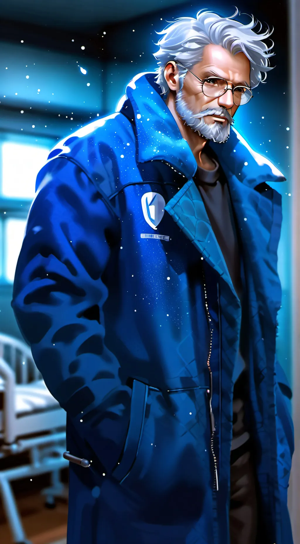 ai character: angry grandpa  background