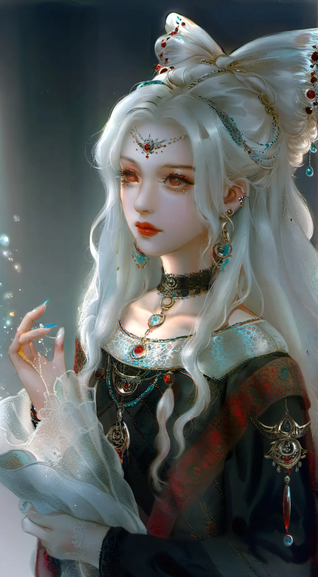 ai character: Queen Izzy background