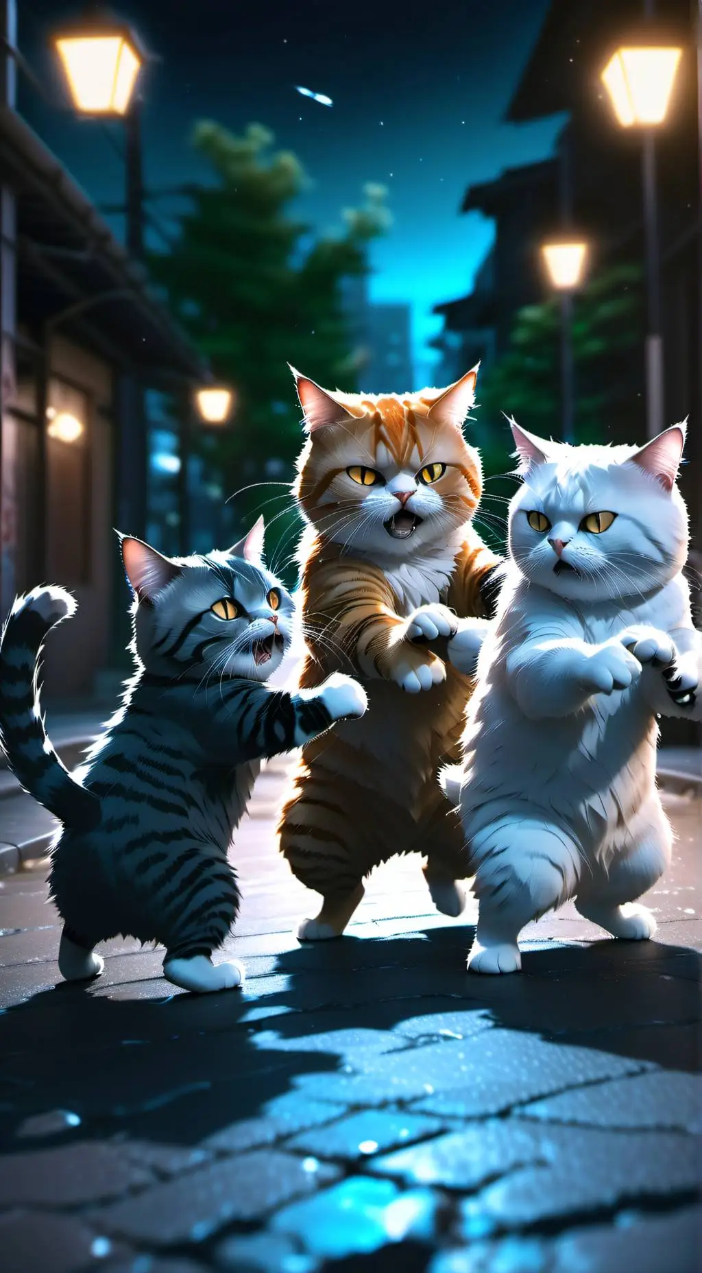 ai character: Cat background