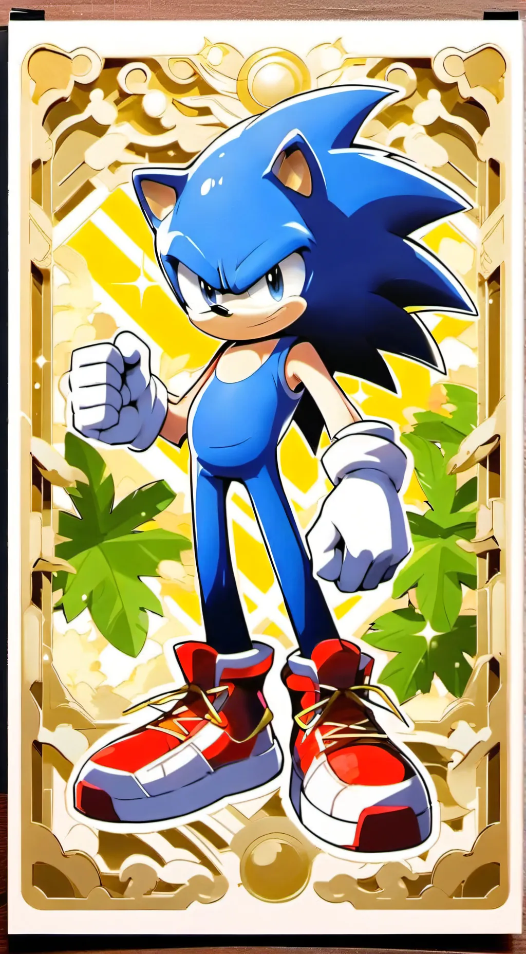 ai character: Sonic El Erizo background