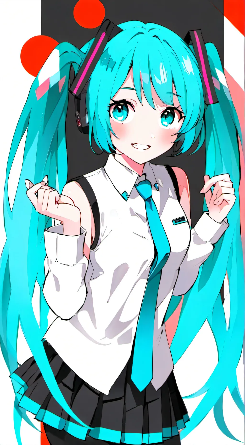 ai character: Hatsune Miku background
