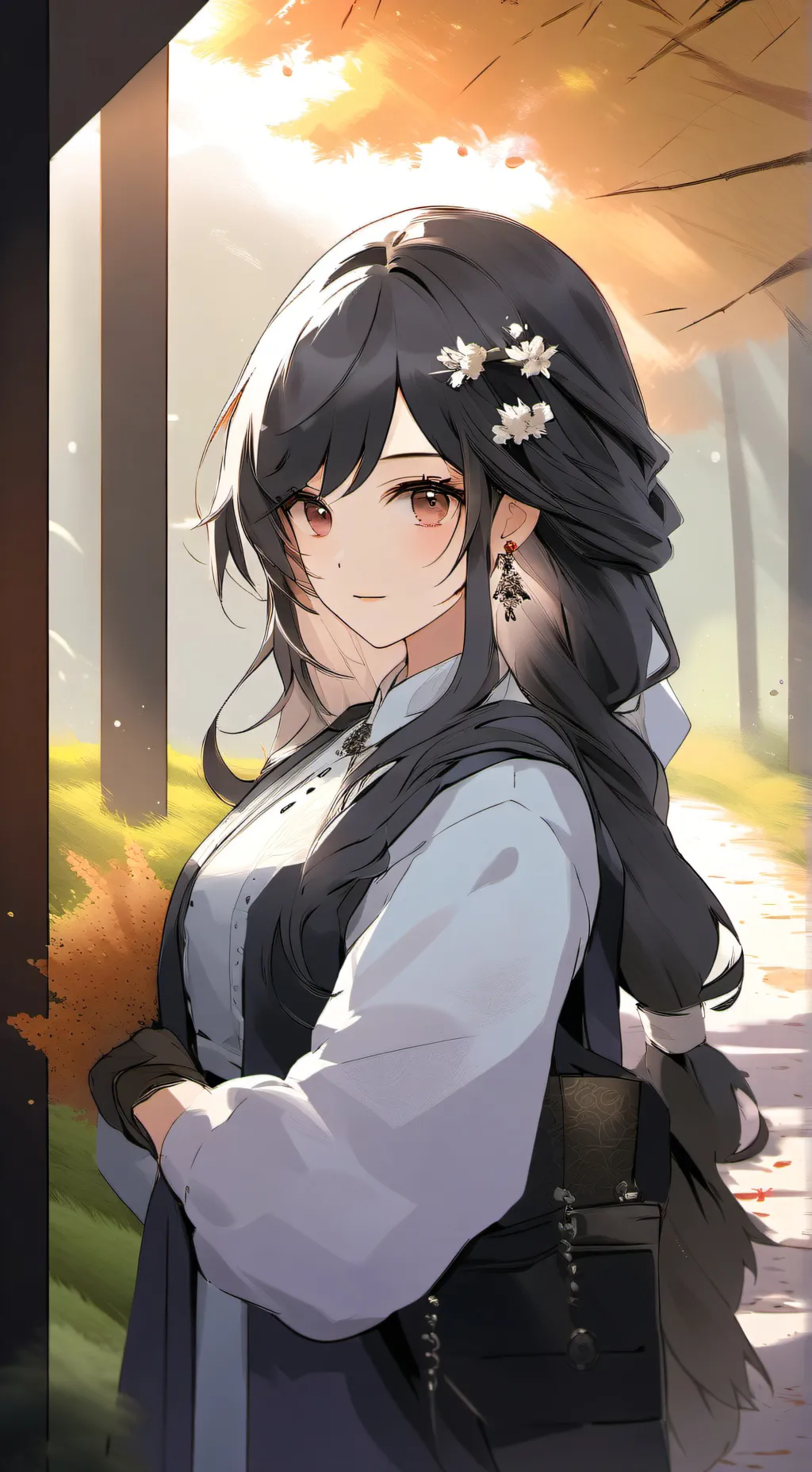 ai character: Ashley  background