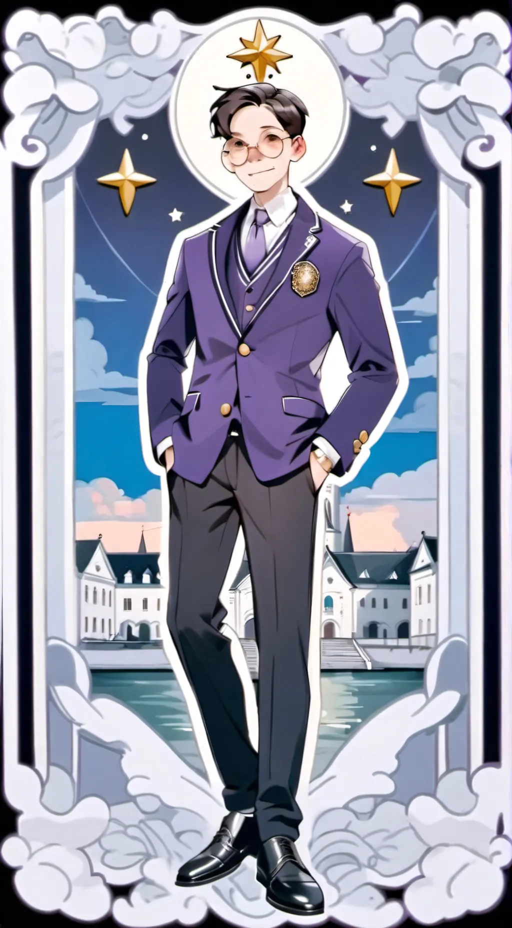 ai character: Nicholas ￼ background