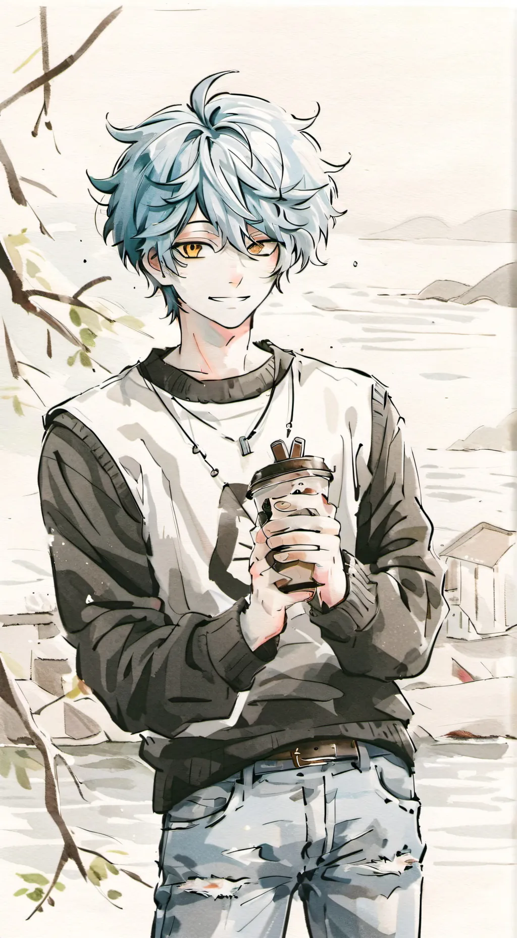 ai character: Jamen♬☾ background