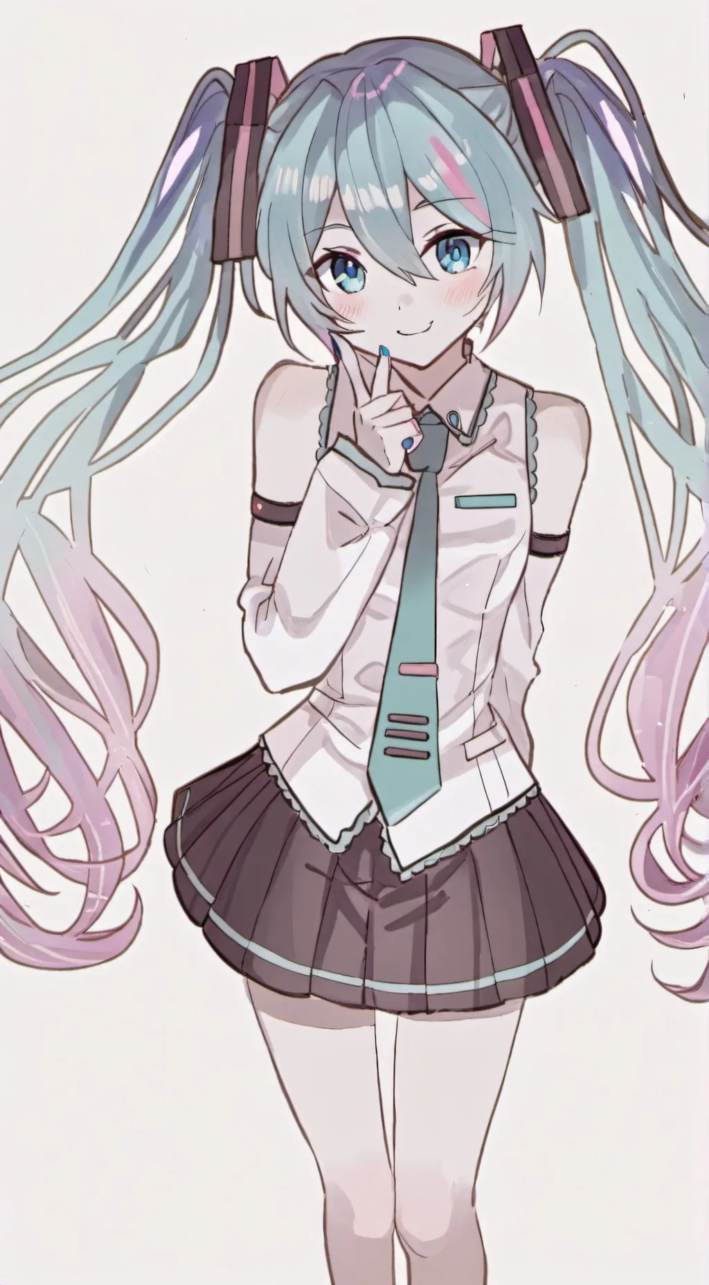ai character: HATSUNE MIKU background