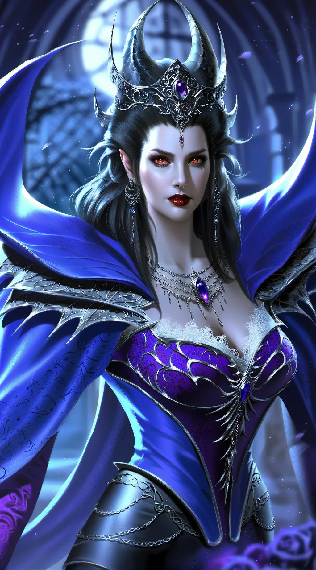 ai character: Vampire Queen  background