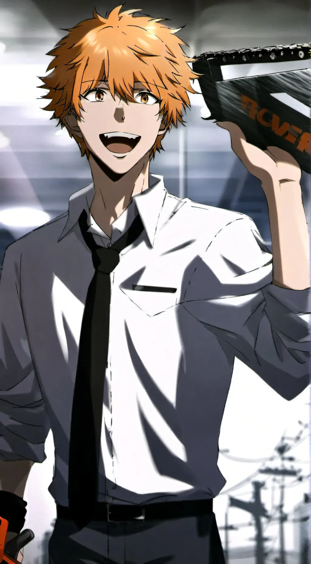 ai character: Chainsaw man background