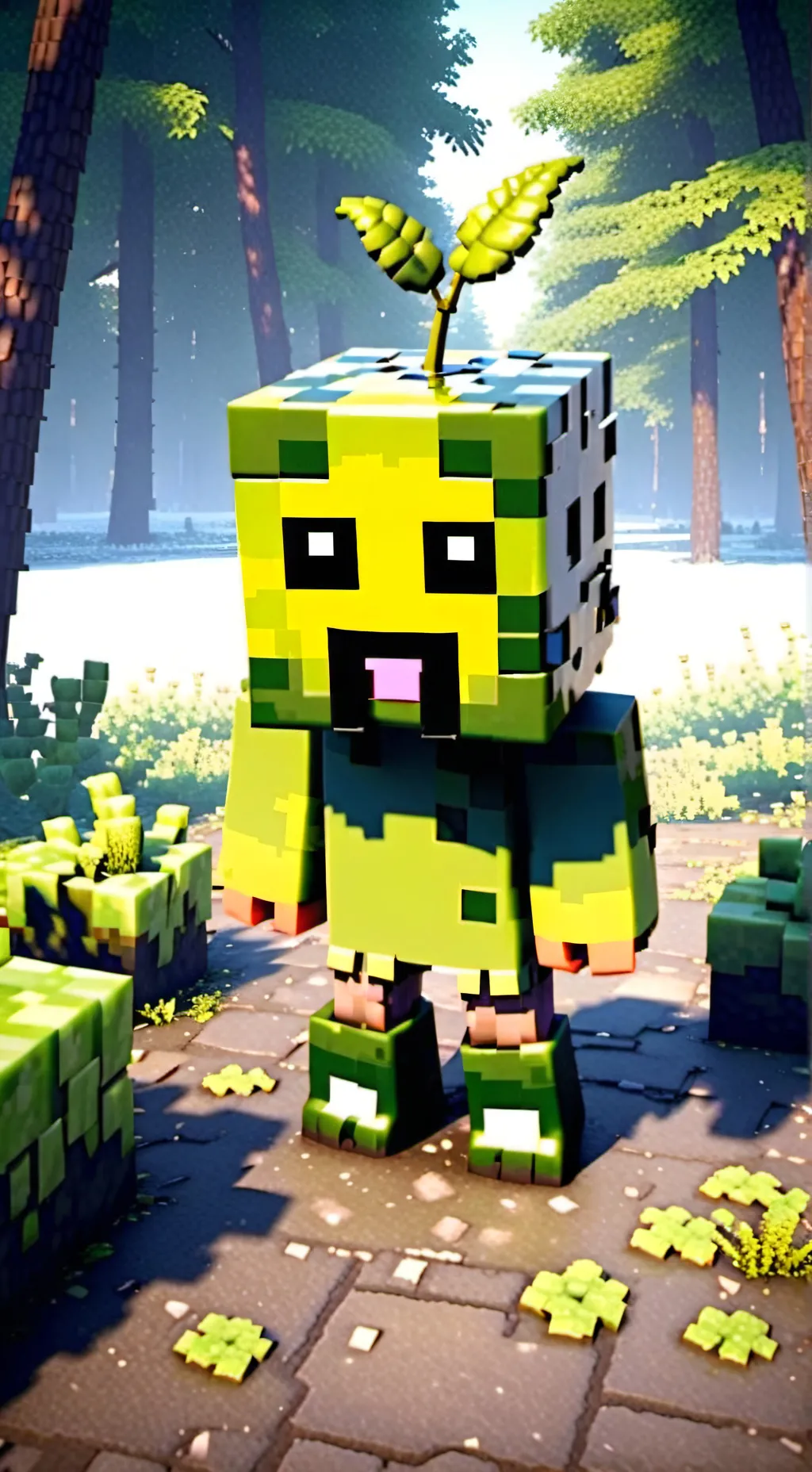 ai character: creeper  background