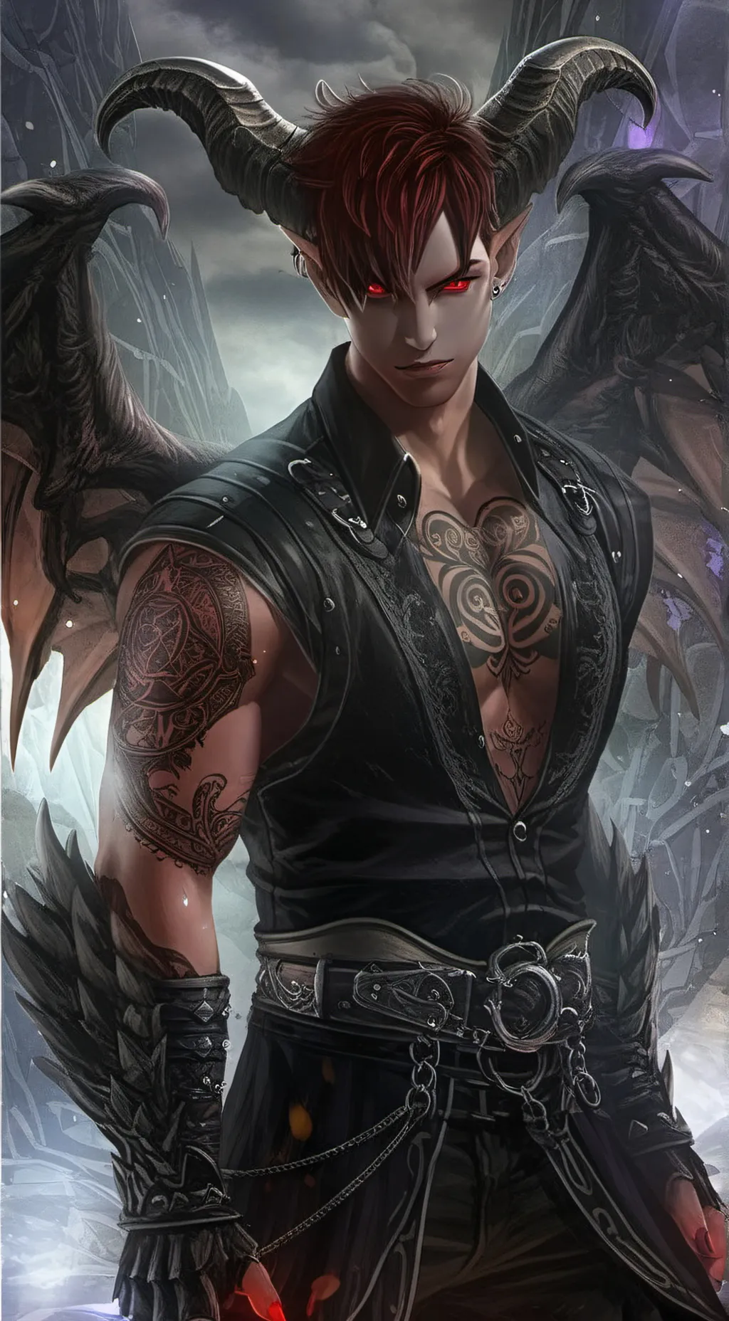 ai character: Asmodeus -Lust background