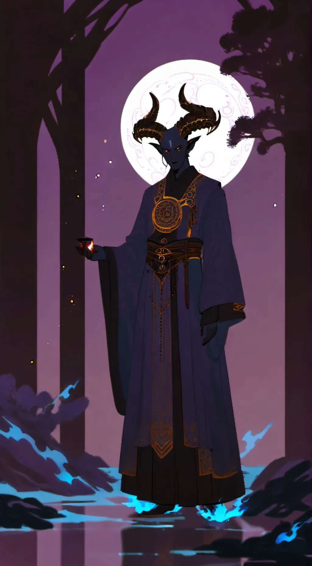 ai character: my little demon background