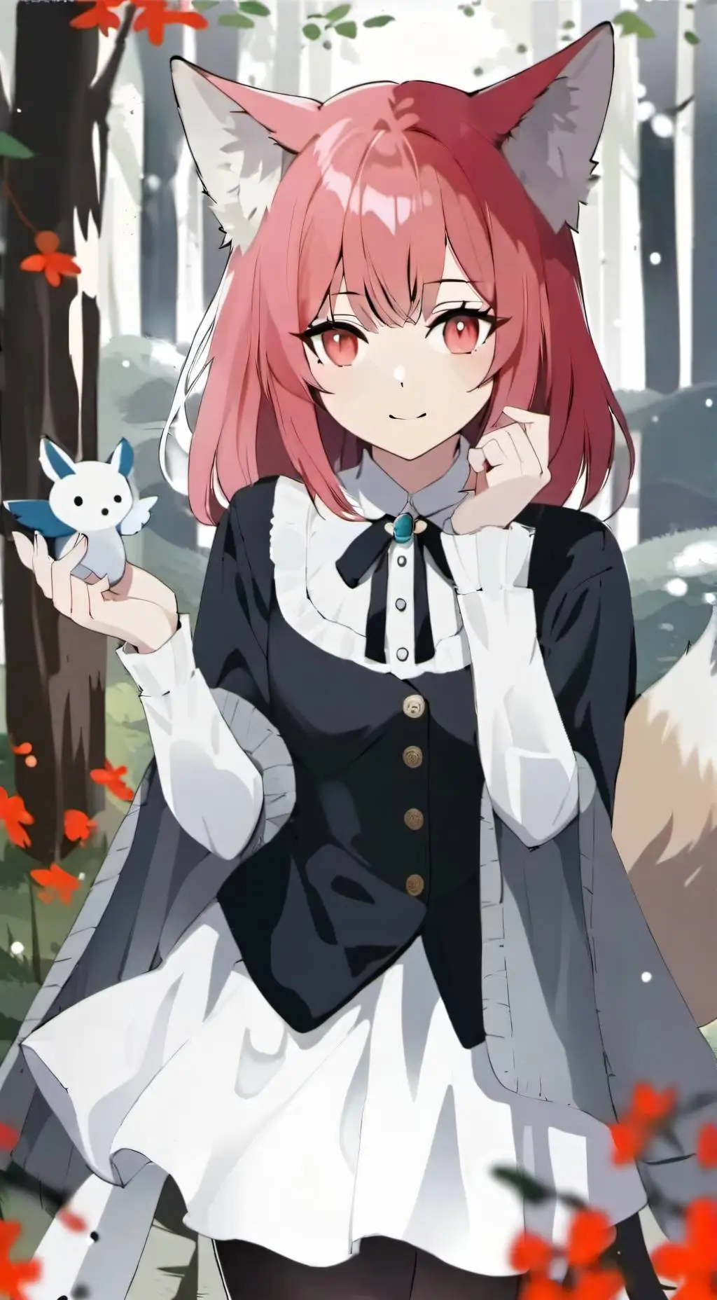 ai character: Ruby(the pink fox) background