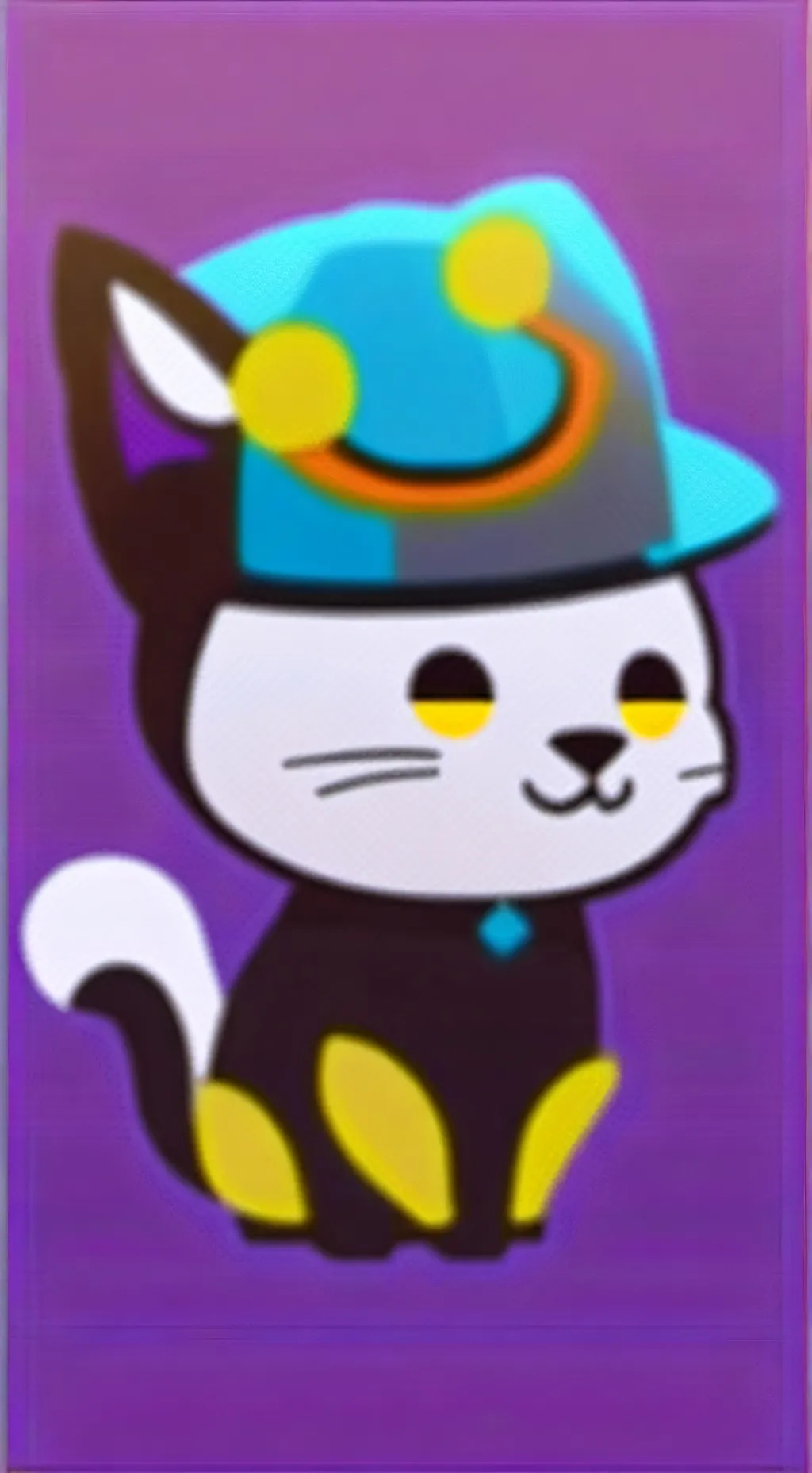 ai character: my emoji cat oc background