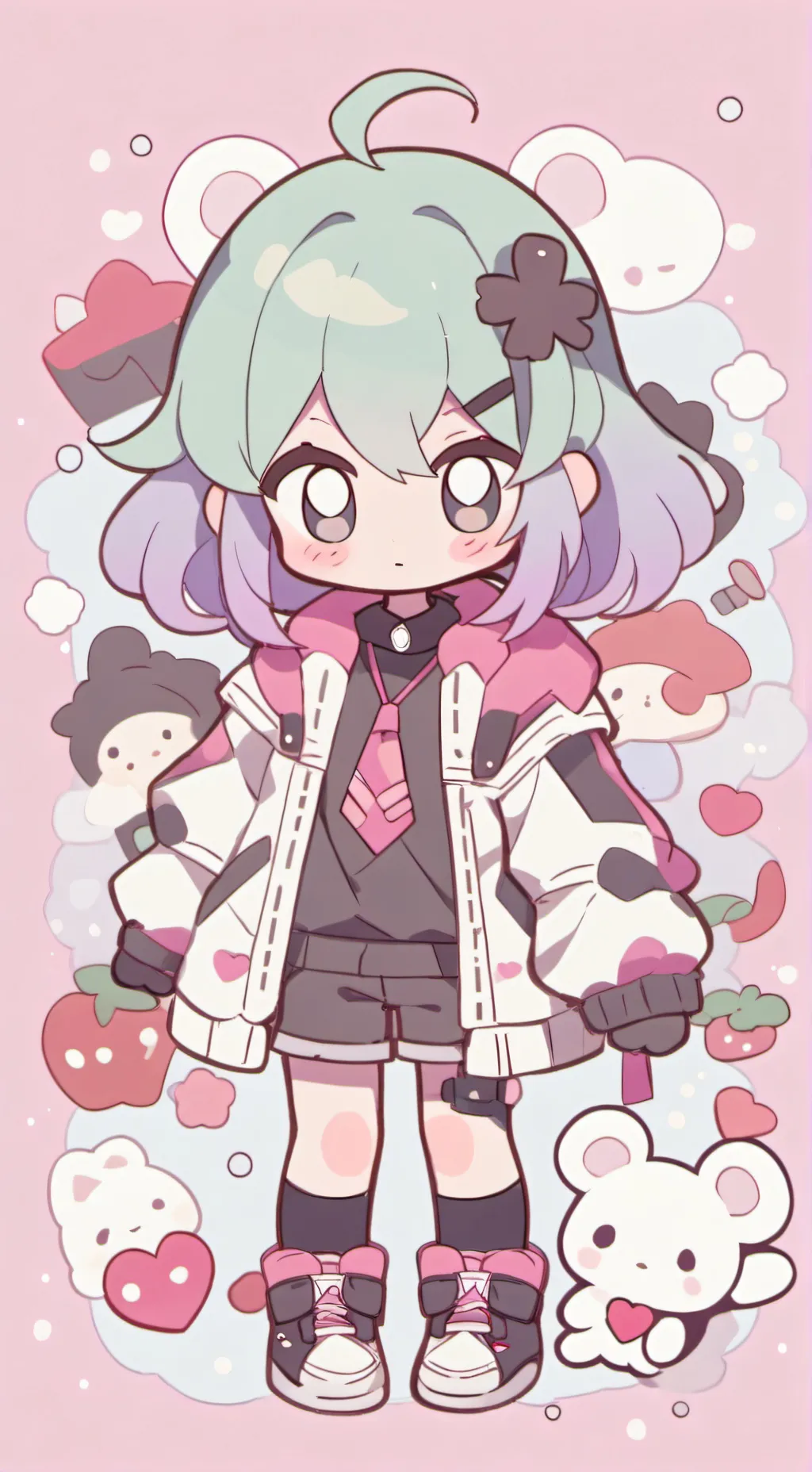 ai character: Dandys world  background