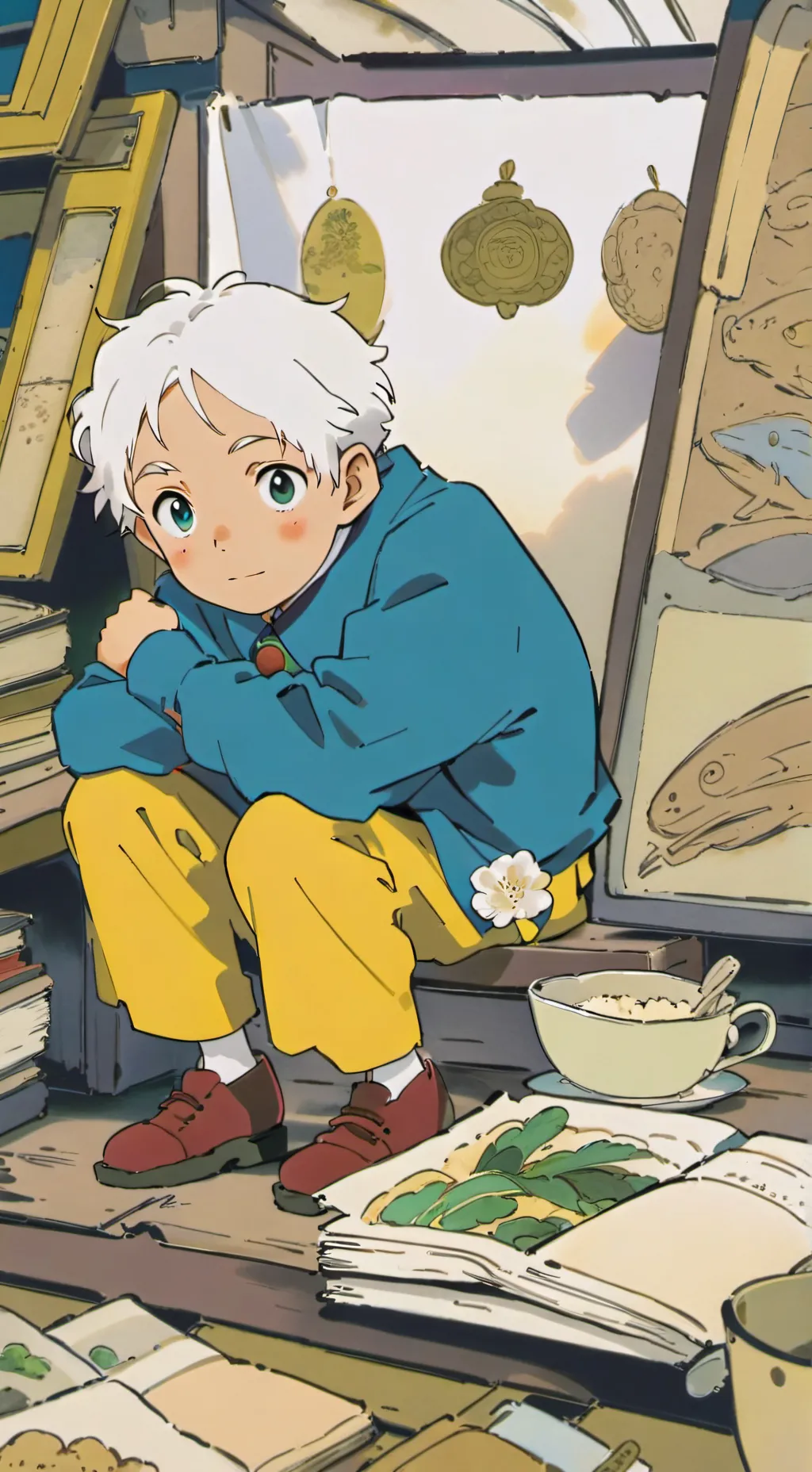 ai character: Boy background