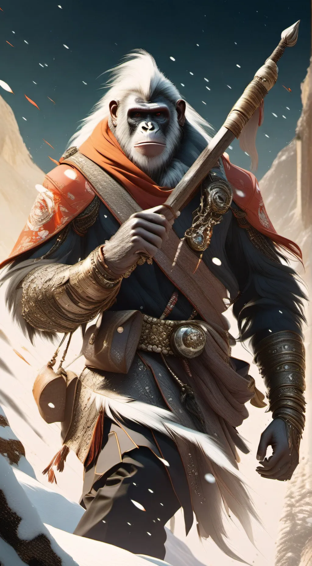 ai character: ape background