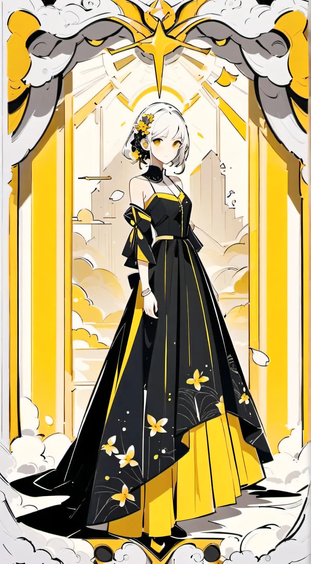 ai character: gray asustado background