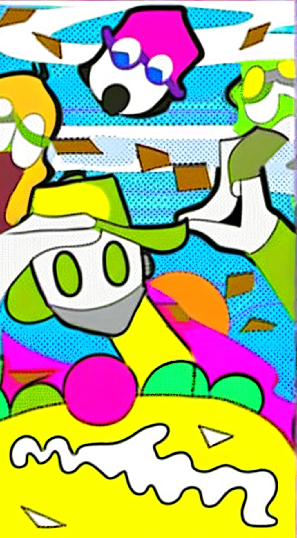 ai character: sprunki WAR background