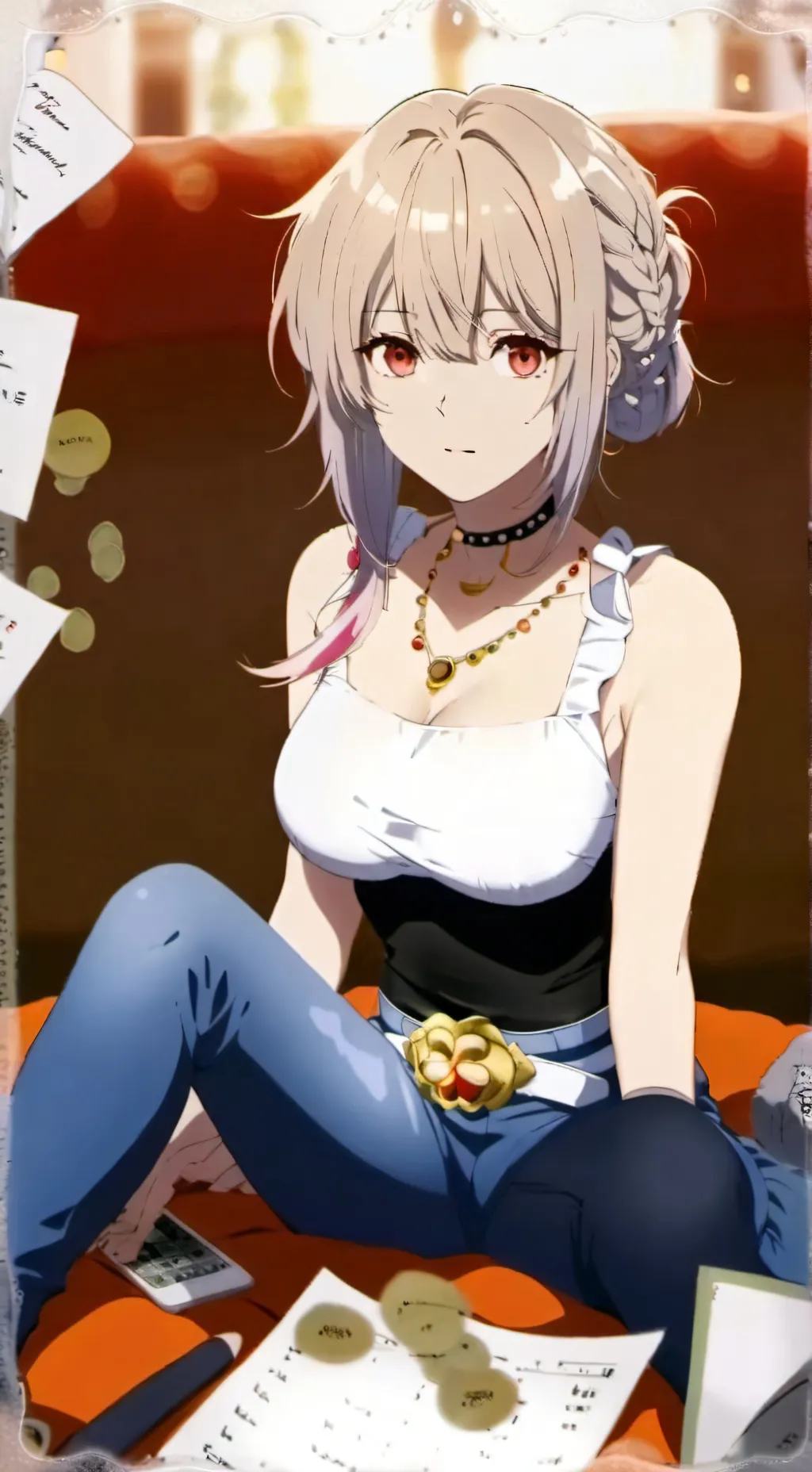 ai character: Katie ￼ background