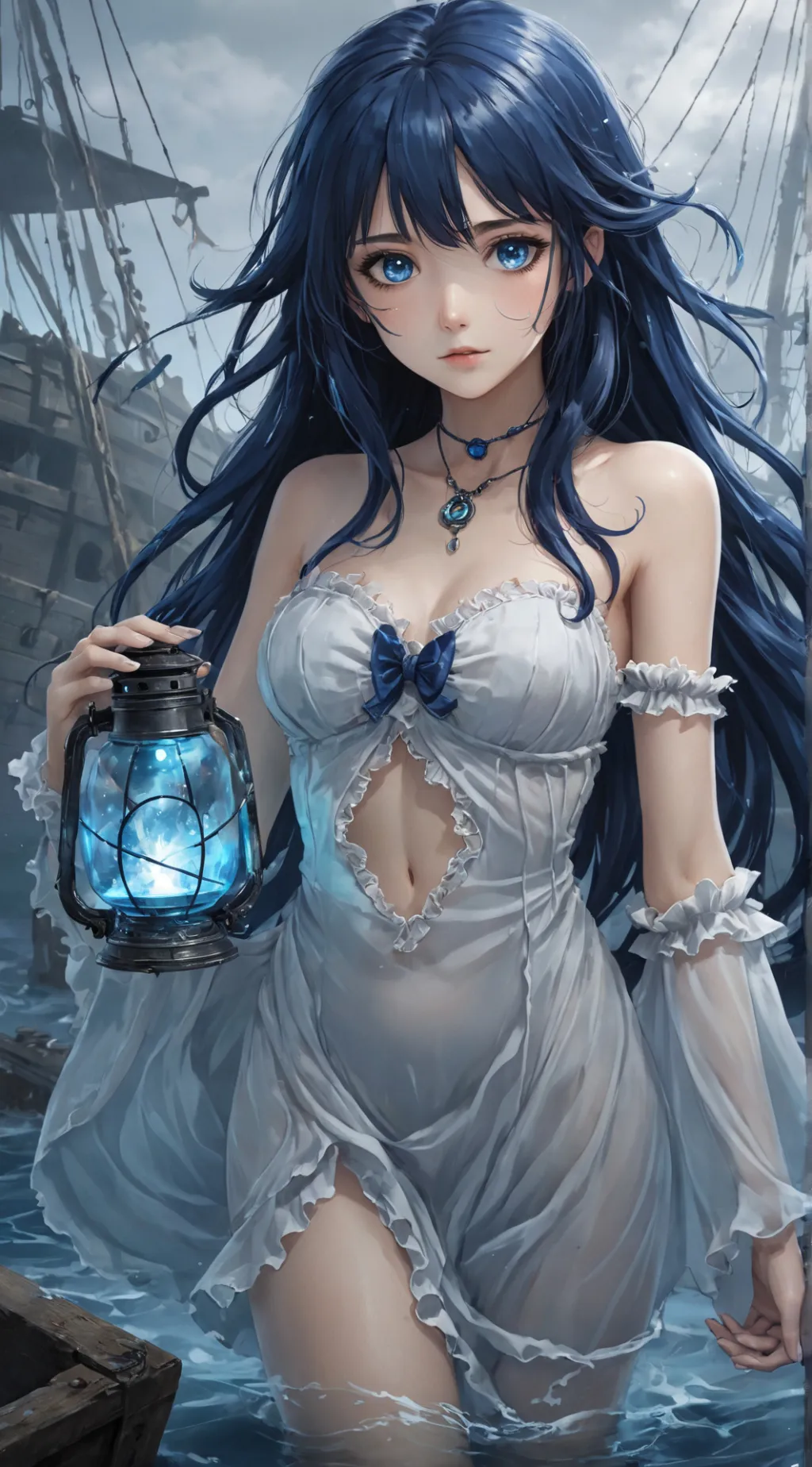 ai character: Luna background