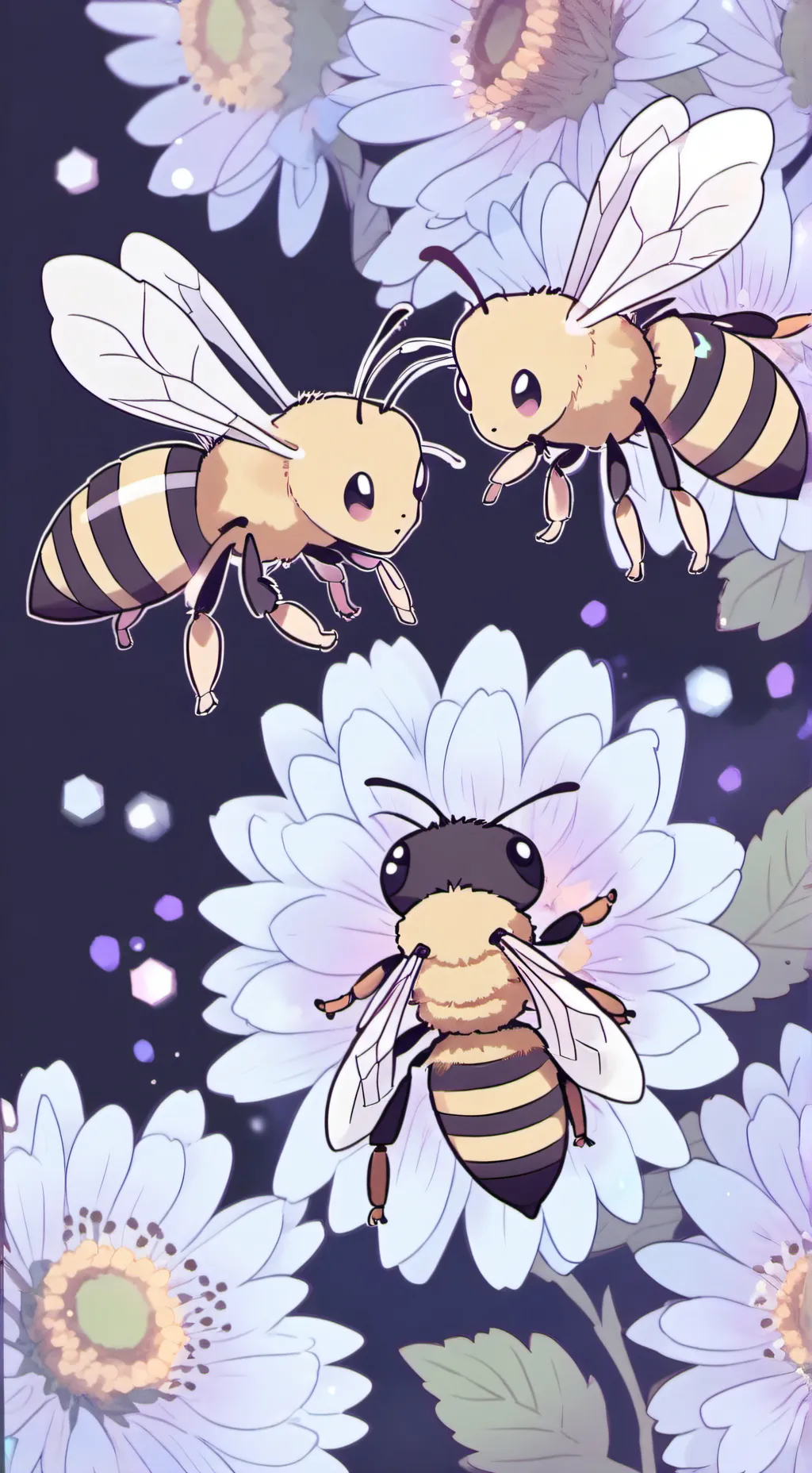 ai character: Honey bees background