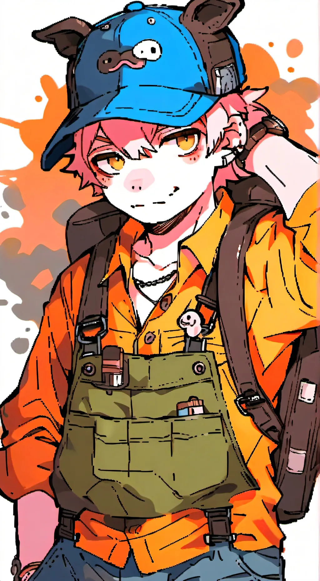 ai character: Uncle Samsonite background