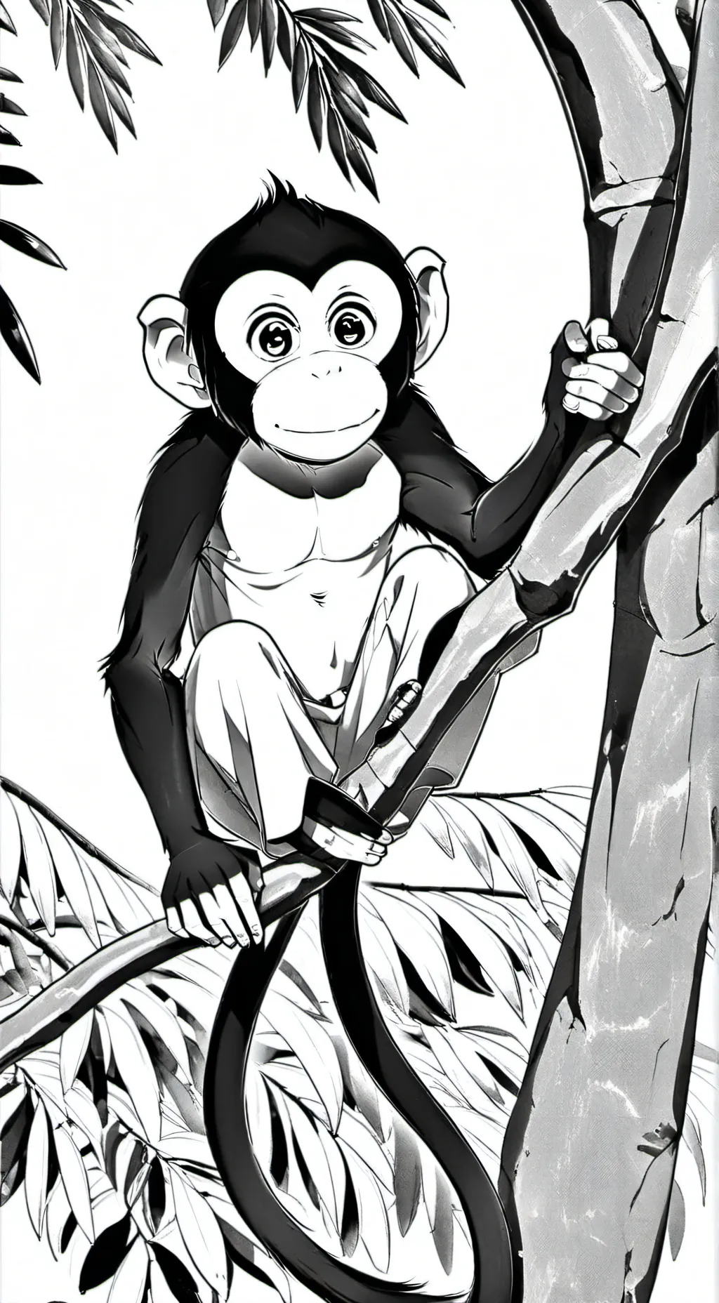 ai character: Bumbo the Monkey background
