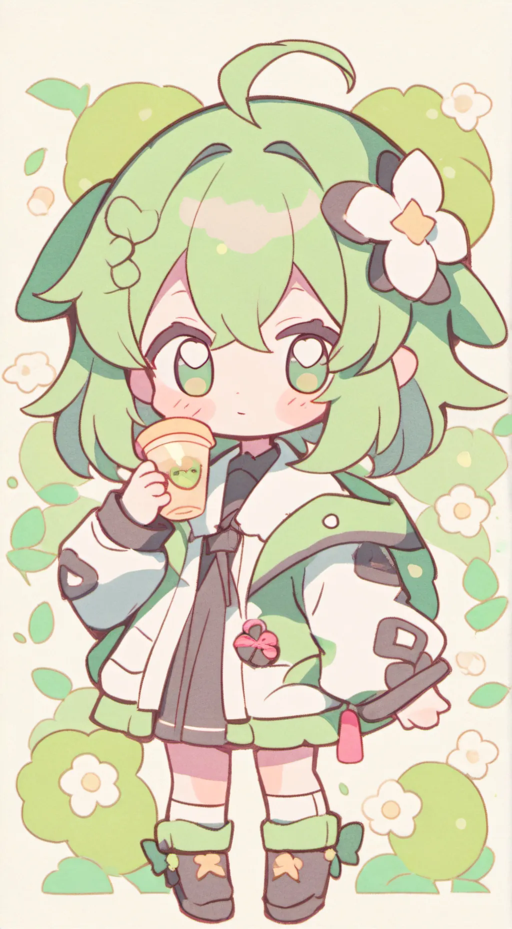 ai character: Puke girl background