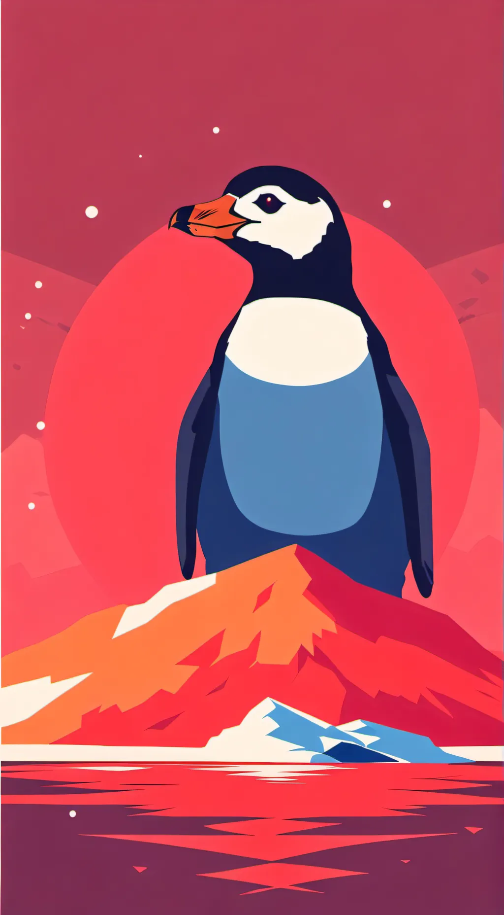 ai character: Frozen Heartland background