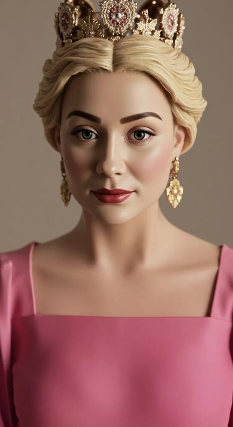 ai character: Princess Peach  background