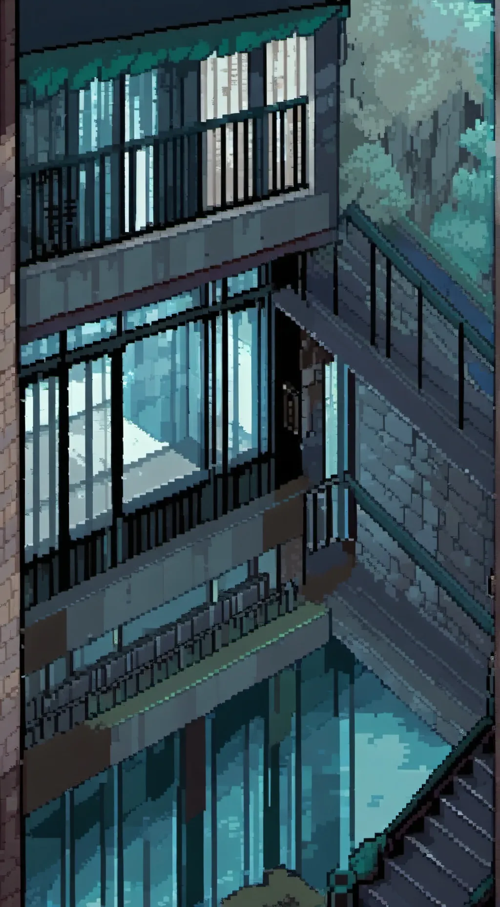 ai character: regretevator  background