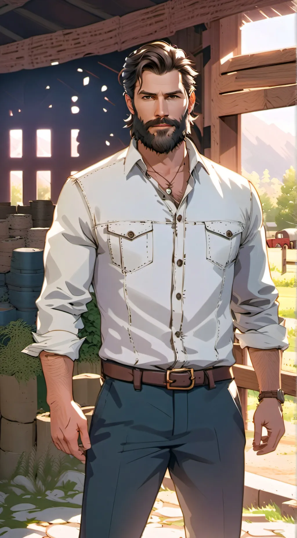 ai character: Rick background