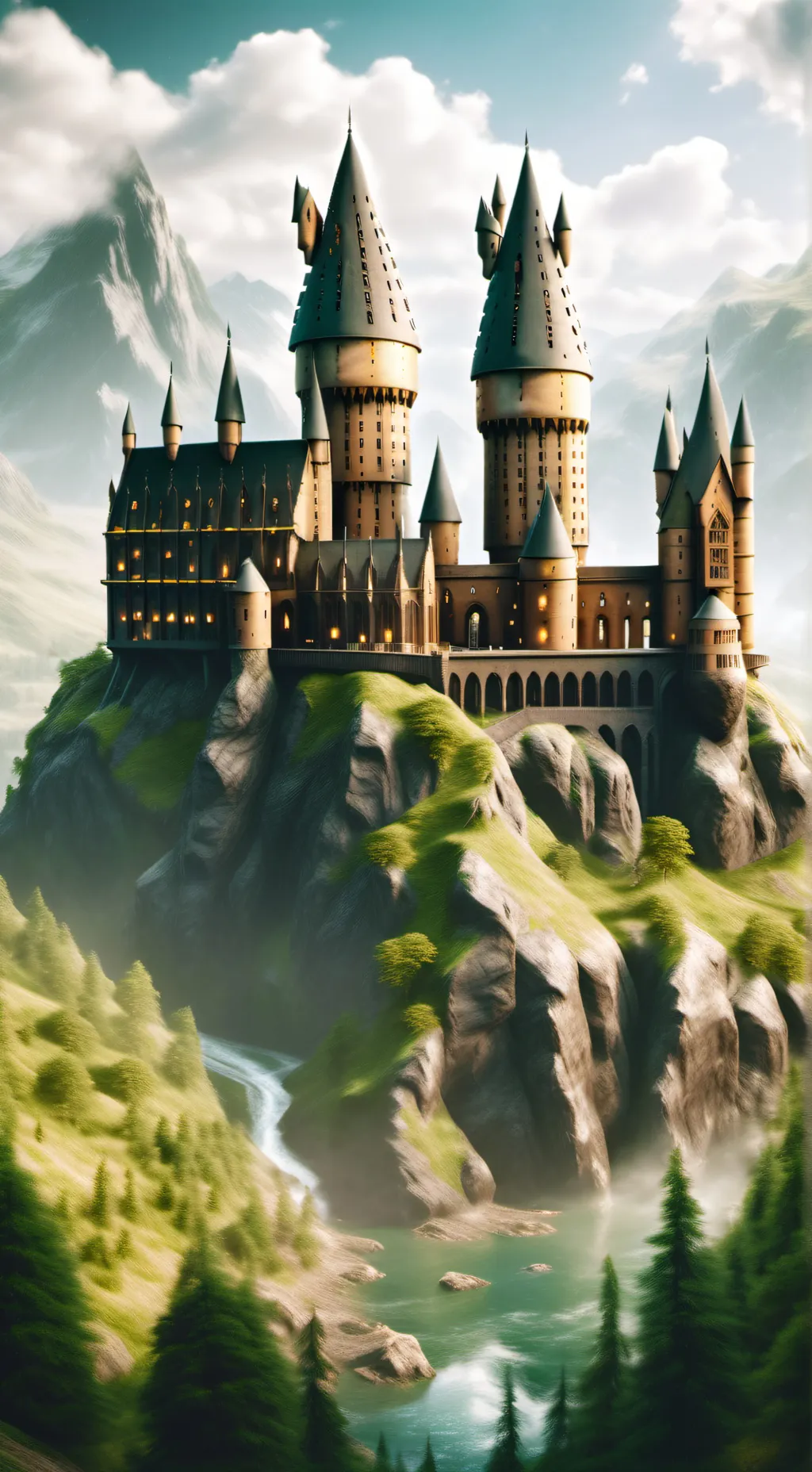 ai character: Hogwarts background