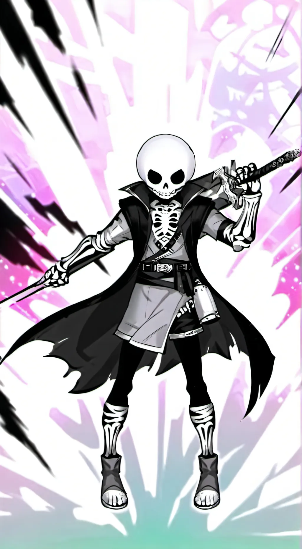 ai character: Cross sans(LV20) background